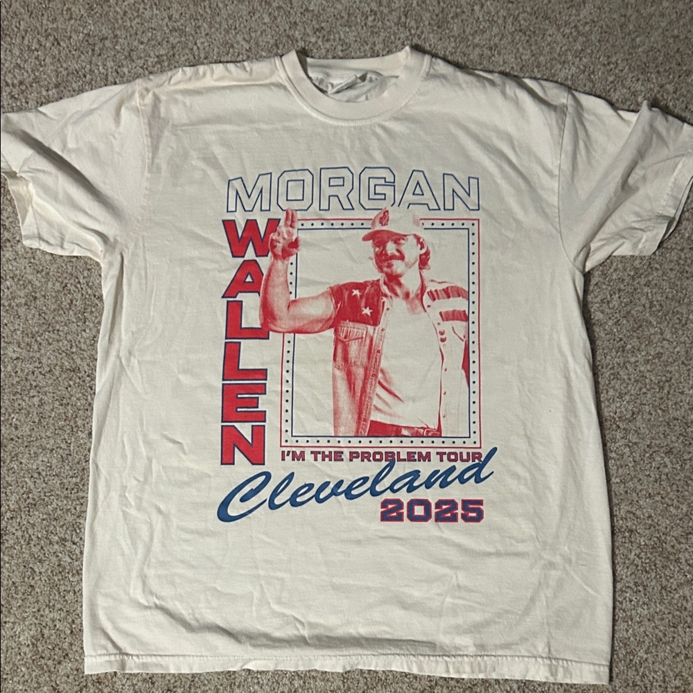 Morgan Wallen Tour White T-Shirt Merch